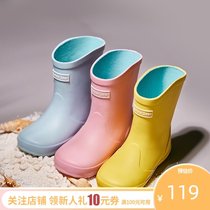 l_rain childrens rain shoes 2019 new comfortable fun non-slip middle tube boy and girl baby water shoes rain boots