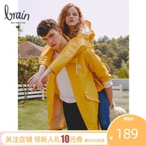 l_rain raincoat female jacket fashion long portable bicycle riding protection net red outdoor adult poncho male