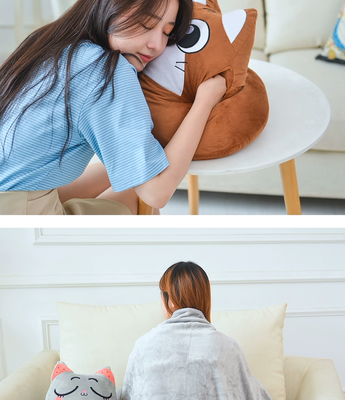 giường ngủ trưa sinh viên ngủ gối Papa thể tháo rời và có thể rửa với văn phòng gối ngủ chăn đệm kép gối - Trở lại đệm / Bolsters