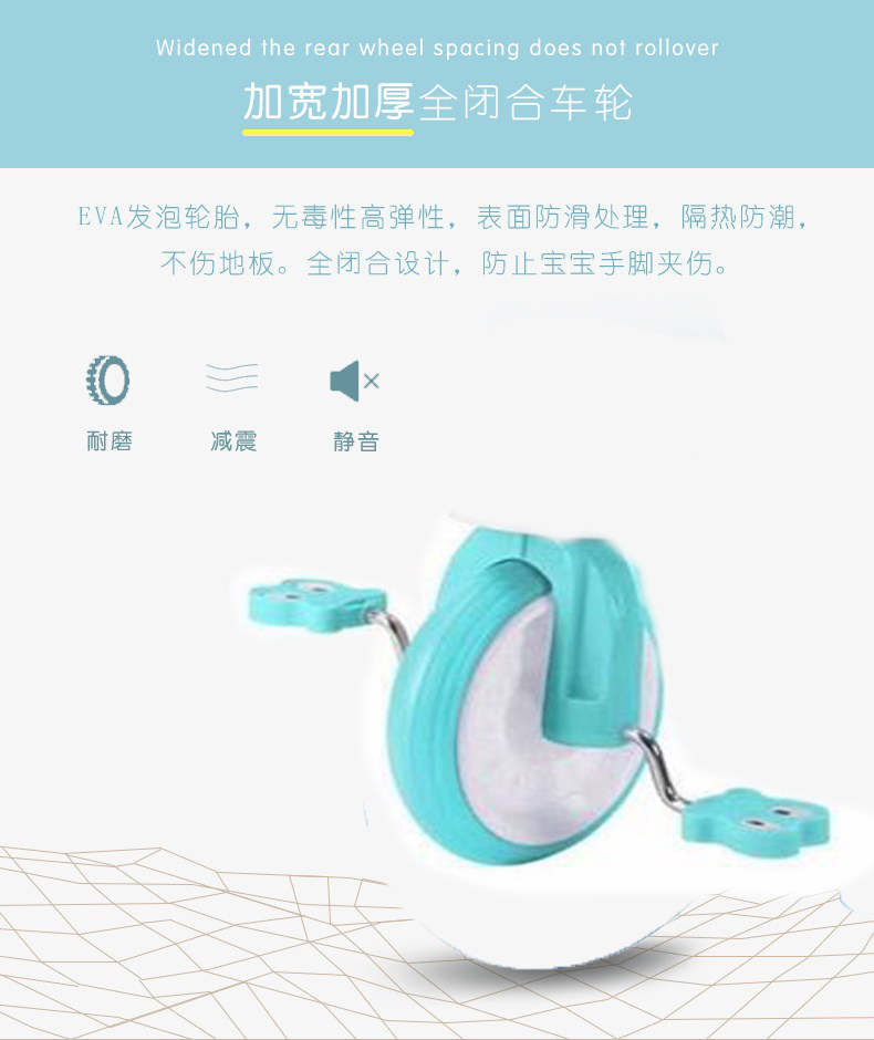Трехколесный велосипед 儿童三轮车脚踏车小蚂蚁头1-3岁宝宝玩具车室内塑料车篮车筐轻便