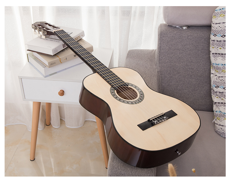 39-inch classical acoustic guitar adult students beginners practice musical instruments novice entry nylon stringed piano to send a full set