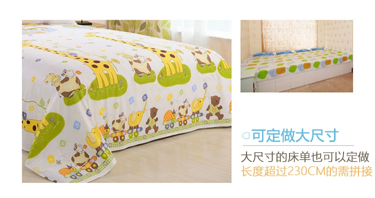 Cotton tùy chỉnh phim hoạt hình trẻ em chăn đơn mảnh 1,2m giường 1,5 m 1,8 giường cotton bé bé đơn bìa - Quilt Covers