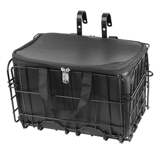 自行车后座架置物筐山地车折叠车篮前置大号挂篮菜篮子篓子可拆卸