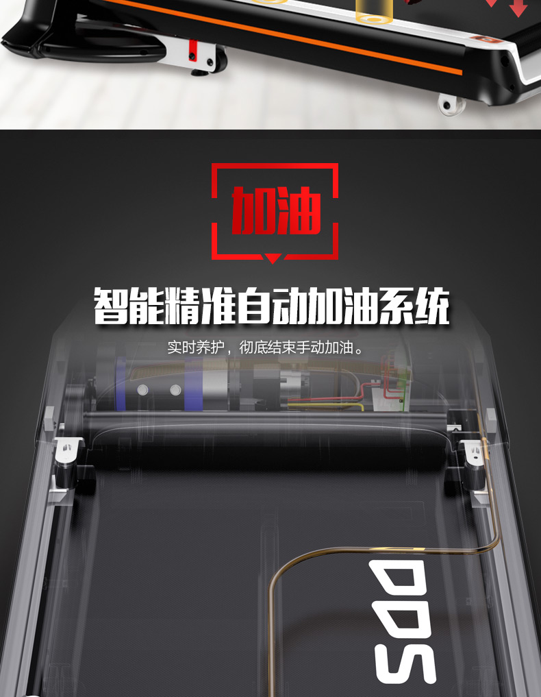 Mô hình máy chạy bộ gia đình Dodds thương mại màn hình màu đa chức năng siêu yên tĩnh gấp thiết bị tập thể dục điện - Máy chạy bộ / thiết bị tập luyện lớn máy chạy bộ mofit