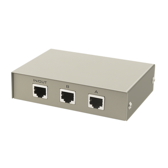 RJ45 network share switch 2 in 1 out share switch internal and external network switch without network cable plug-in 2 ports