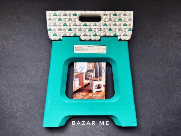 BAZARME European and American fan-shaped colorful stool surface portable folding stool super-bearing gravity 150KG scratched micro-flawless