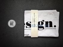 BAZAR ME European and American black and white letters modern cotton decorative tea towel cover cloth placemats design