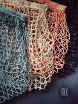 BAZAR ME stylish Reincarnation II hand handle fishing net woven bag SAC FILET SAC FILET four-color optional