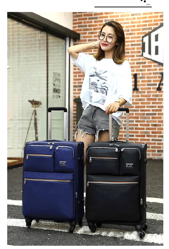 Ultra-Light Waterproof Trolley Suitcase with Universal Wheels 20inch Portable Travel Luggage for Overseas Travel Lightweight Checked Luggage Suitcase 24