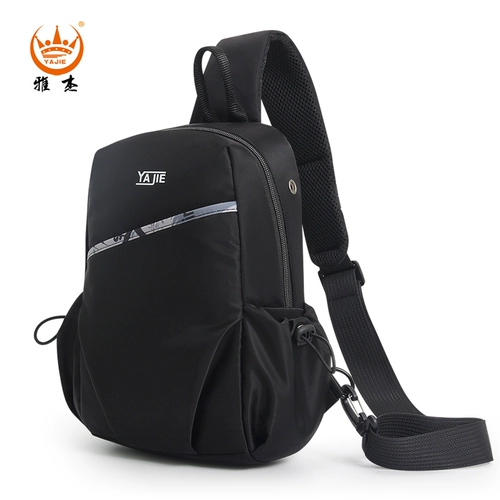 雅杰 Нагрудная сумка, водонепроницаемый ремешок для сумки, небольшая сумка, спортивный рюкзак, поясная сумка на одно плечо, ткань оксфорд