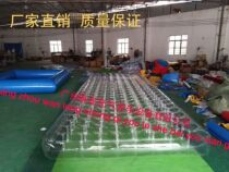 Inflatable transparent air cushion water ocean ball naughty Castle park large air cushion slide Color Air cushion National crazy grab