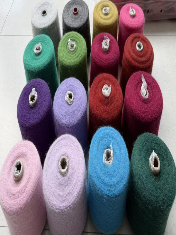 Xinjiang Tibet  High-Quality Hand-Knitted Silk Mohair DIY Crochet Sweater Scarf Shawl Coat