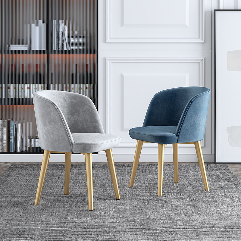 Nordic dining chair home backrest stool light luxury net red bedroom dressing table makeup chair simple modern desk chair