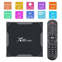 x96 max 播放器安卓机顶盒9 0 amlogic s905x3蓝牙百兆网双频wifi