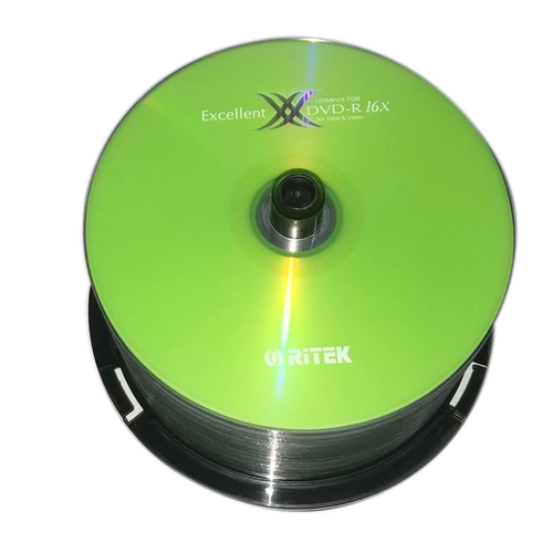 Ritek 盘 盘 DVD-R Blank Disc DVD DVD сжигание диска DVD DISC X SERY CD-ROD DVD-файл DVD+R Бланк пластинка 4.7G 50 кусочков бесплатная доставка