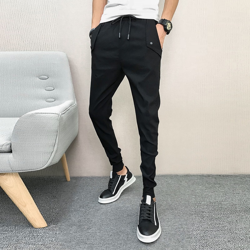 2018秋季新款快手红人抖音同款裤子男韩版潮