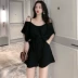 2020 mùa hè mới giả hai mảnh sling khâu quần short eo quần jumpsuits quần giản dị thủy triều - Quần short