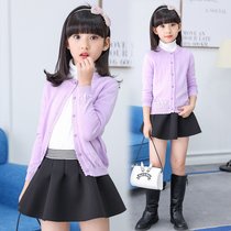 Girls cardio-hoodie 2021 spring autumn new children sweaters jacket pure cotton baby boy clothing The Korean version of the tide