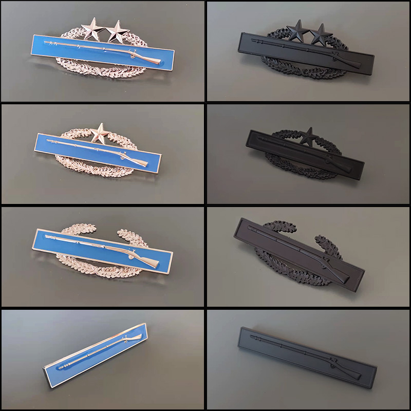 American Metal Badge ASU Dress Chest Chapter Infantry Skill Chapter Qualification Zhang Pei Zhang Military Fans Accessories Film and TV props-Taobao