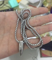 Y war wolf 2 second cold front bullet necklace Wu Jing same style warhead pendant men and women personality sterling silver pendant couple gift