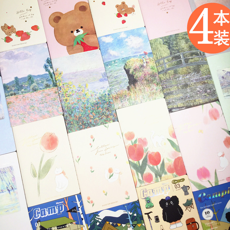 First product creative A5 notebook simple diary student with soft copy beautiful car line book homework set