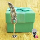 Выдуманная ручная изящная 925 серебряного давления бейсбол мульти -спиртный серии перьев табак.