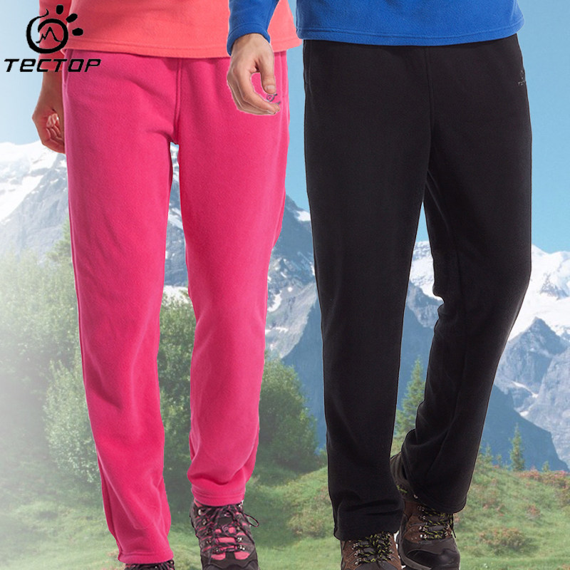 Tango Outdoor Grip Suede Pants Men Winter Thickened Rocking Grain Suede Pants Couple WINDPROOF WARM SPORTS SUEDE PANTS LONG PANTS WOMAN