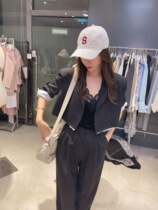 Clearance Original 139 yuan THE FAN temperament simple V-neck short suit jacket top women