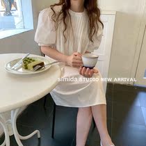 SIMIDA2021 summer new Korean version of ins simple leisure resort wind loose thin temperament dress women