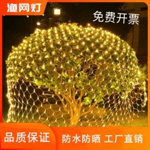 Led fishing net light festoon lamp string light Full Star Solar Outdoor waterproof lawn mesh lamp Low pressure Net lamp