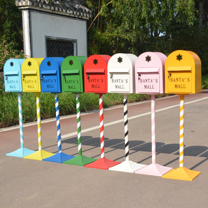 Eurostyle Retro Iron Art Box Mailboxes Opinion Box Vertical Complaints Suggestion Letter Box Mailboxes Decorative Floor Swing-Taobao