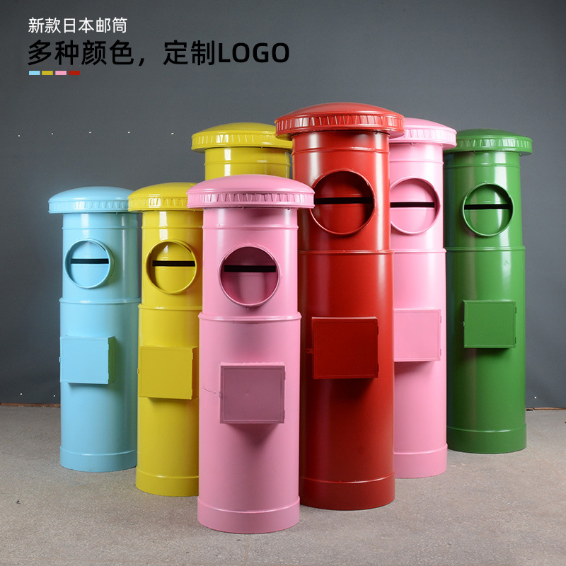 Eurostyle mailboxes swing piece big postal model retro mailbox letterbox iron swing piece bar mall beauty chen decoration-Taobao