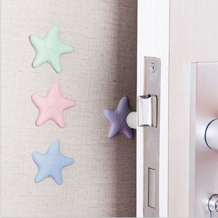 Star Door Rear Collision Avoidance Cushion Wall Stickup Anti-Shock Cushion Wall Corner Furniture Toilet Lid Silenced Plastic Cushion