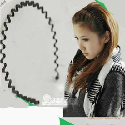 Stars men and women universal wavy hair stirrups hair stirrings hair accessories Hair Accessories Tide Black Card