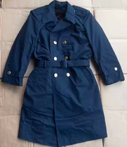 Old stock navy blue coat mens warm cotton coat removable liner