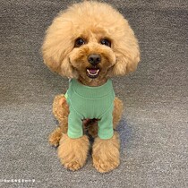 Dog high collar base shirt pet clothes spring and autumn clothes bottoming T-shirt cute dog clothes teddy dog clothes