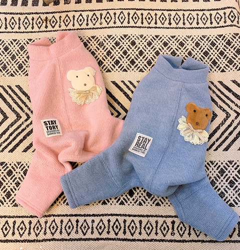 Мультяшные демисезонные флисовые штаны, в корейском стиле, осенний сезон