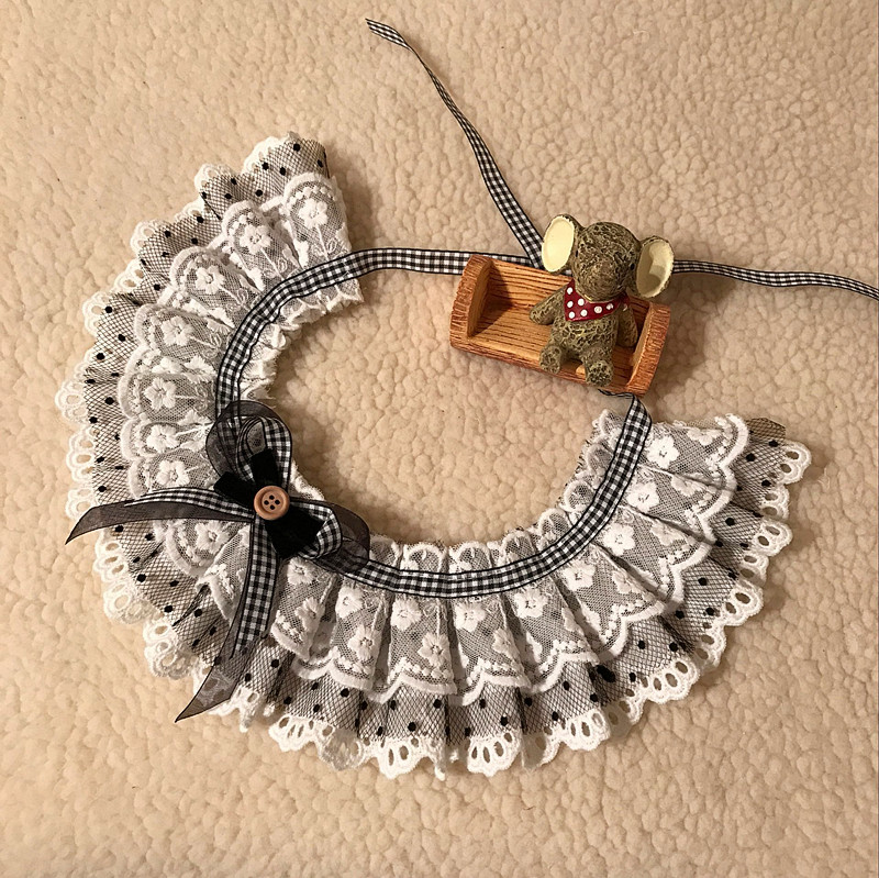 Dog Scarf neck cats Neck Cat puppies Pet Ornaments Necklace Necklace neckline Bell Bow Tie Pooch pooch-Taobao