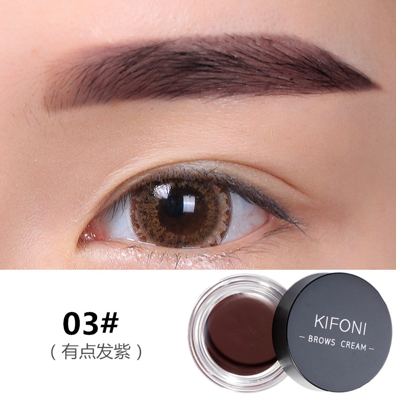 Kem dưỡng lông mày KIFONI Châu Âu và Mỹ Kem nhuộm lông mày màu đen lâu trôi không thấm nước không đánh dấu không nở bột lông mày bút chì chính hãng chì kẻ mày innisfree auto eyebrow pencil