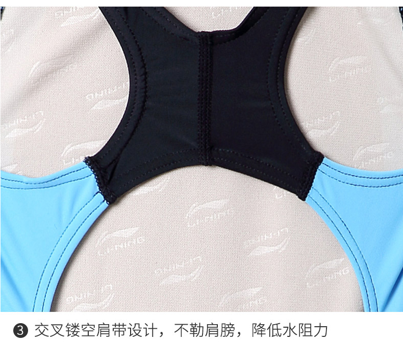 Li Ning Trẻ em Đồ bơi Cô gái Xiêm Tam giác Áo tắm Cô gái Dazhongtong Cuộc thi đào tạo chuyên nghiệp Đồ bơi Spa mua do boi cho be