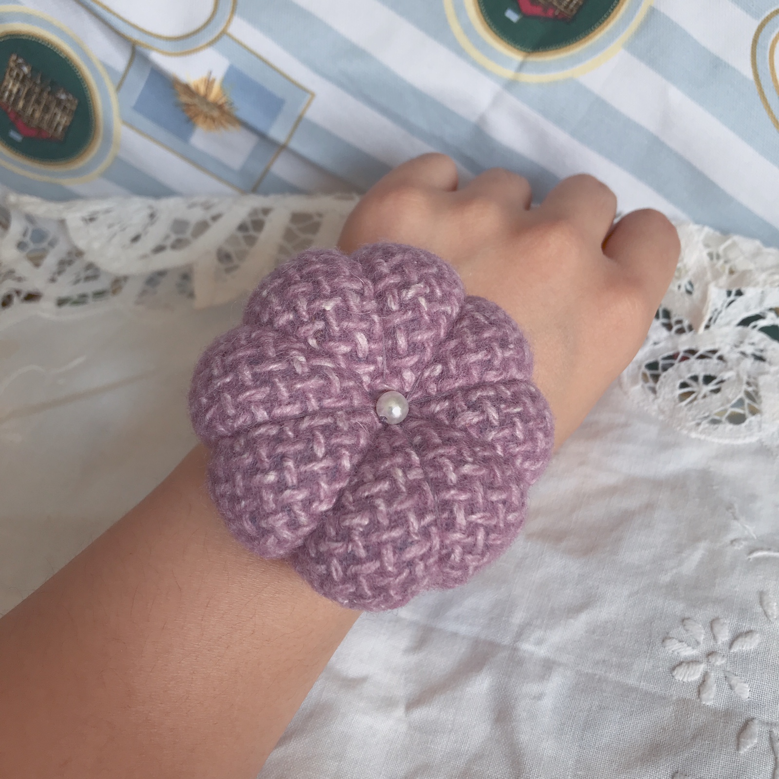 Cross embroidered stitch (wrist) cross-stitch tool needle insert and wind needle inserted pumpkin needle insert (cloves purple) -Taobao