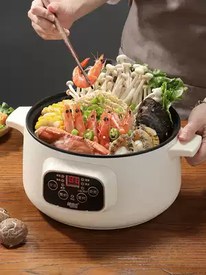 Multifunctional cooking pot electric cooking soup household dormitory plug-in integrated automatic non-stick small electric hot pot