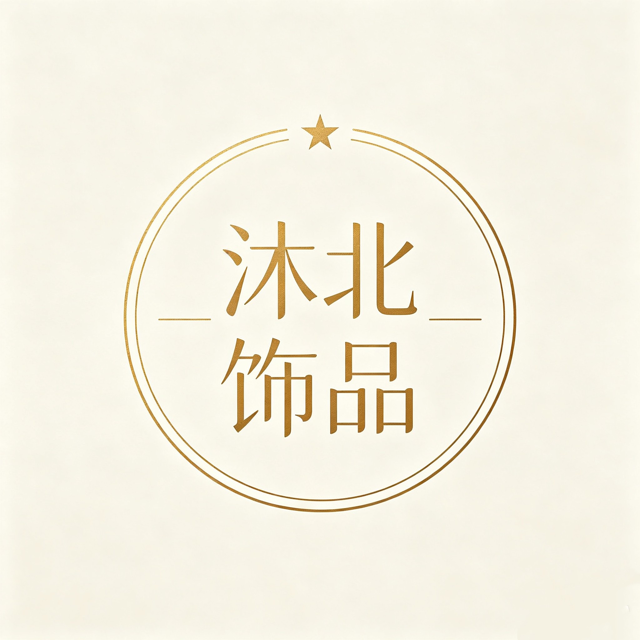 沐北饰品的LOGO