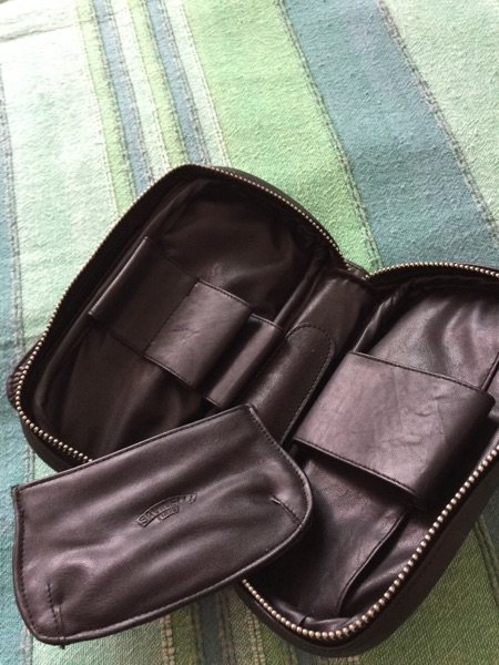 Imported pipe bag 3 persons with carry-on cigarette bag black - Taobao