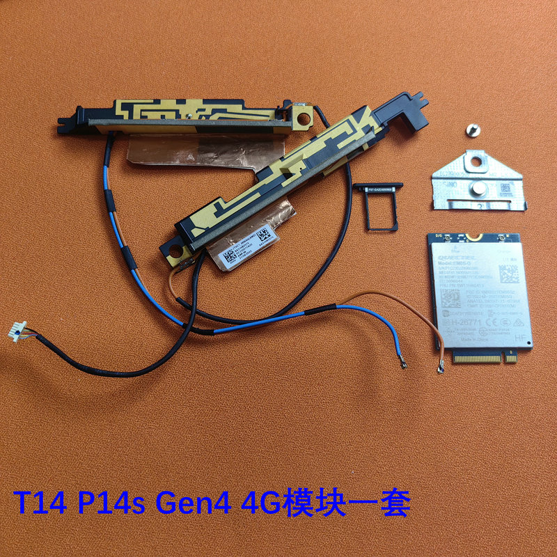 Lenovo ThinkPad T14 P14S Gen4 Original Antenna Card Tray Em05-G 4g Module Set