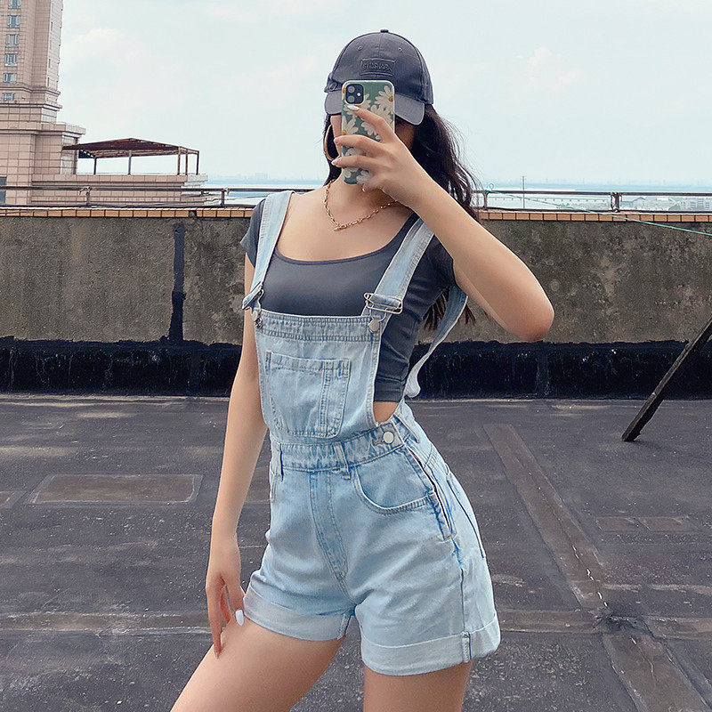 European and American wind cowboy cuddling with baby bag pants curl shorts female summer 2022 new retro high waist repairing body slim and wide leg hot pants