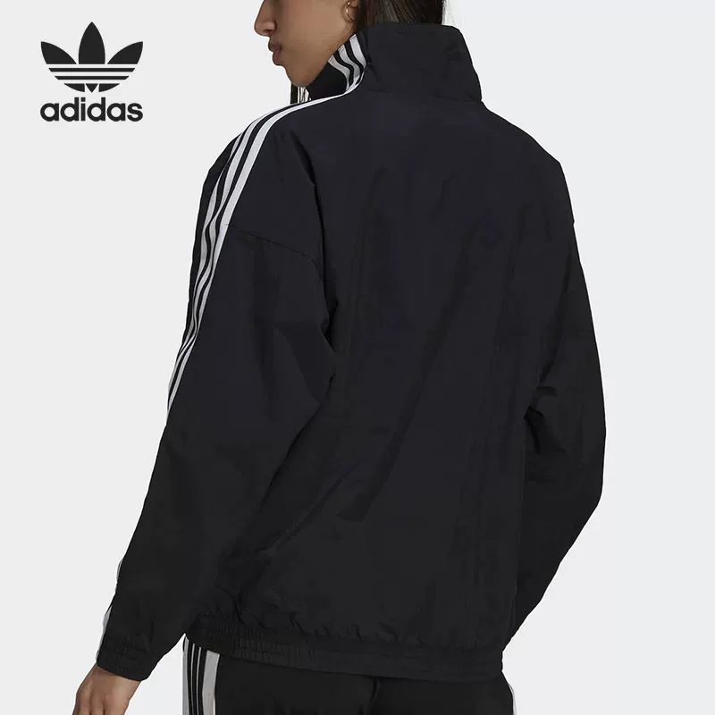 Спортивная куртка (Adidas) с молнией, лёгкий повседневный трековый стиль
