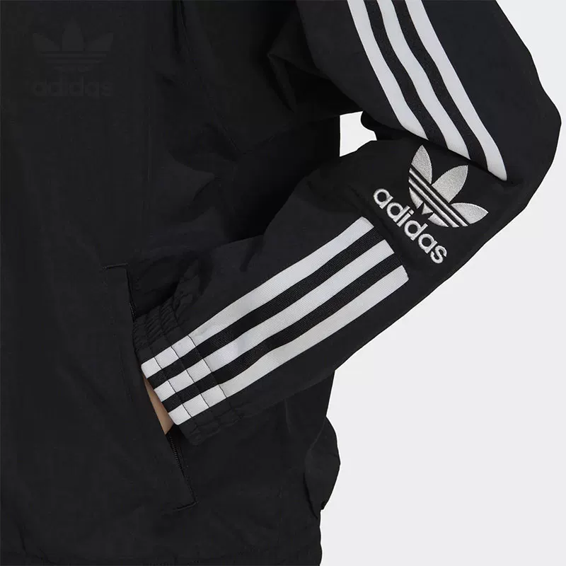 Спортивная куртка (Adidas) с молнией, лёгкий повседневный трековый стиль