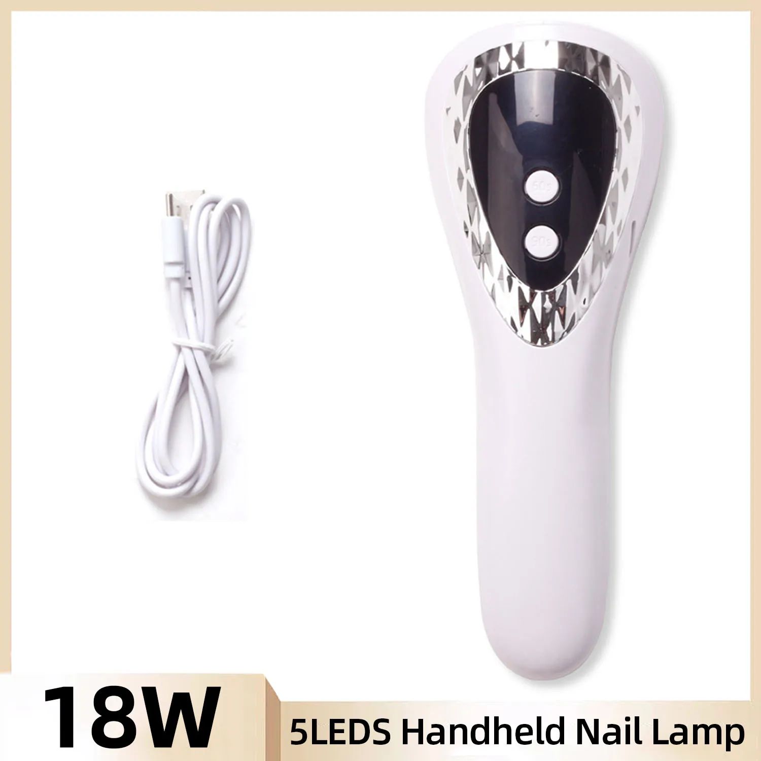 18W LED Handheld Nail Lamp UV LED Lamp For Nils Rechargeabl