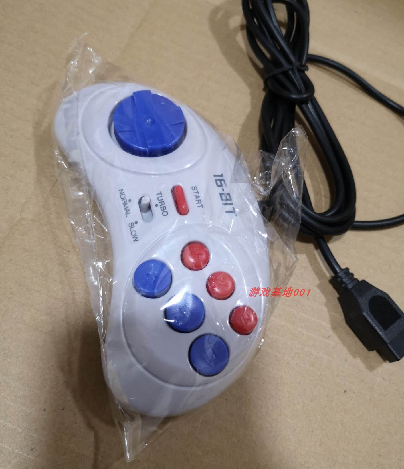 16bit Sega game console handle White Sega controller MD long line Sega handle